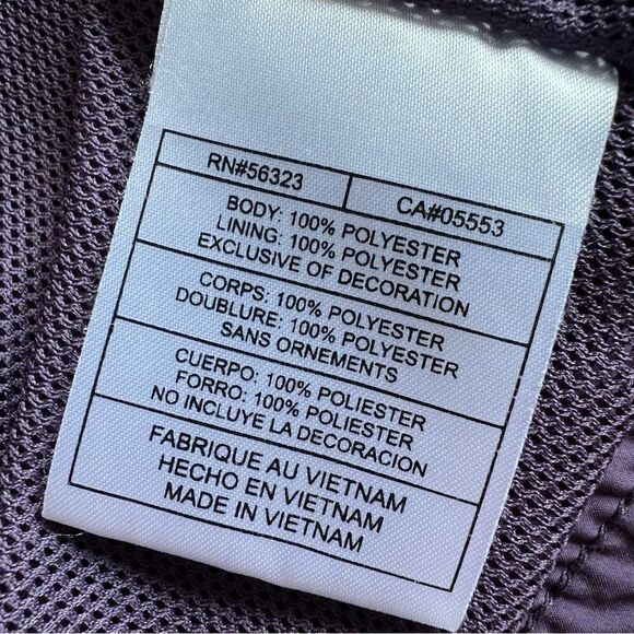 Nike Full Zip Purple Windbreaker Jacket Lightweight Athletic Coat Size Large - Picture 8 of 9